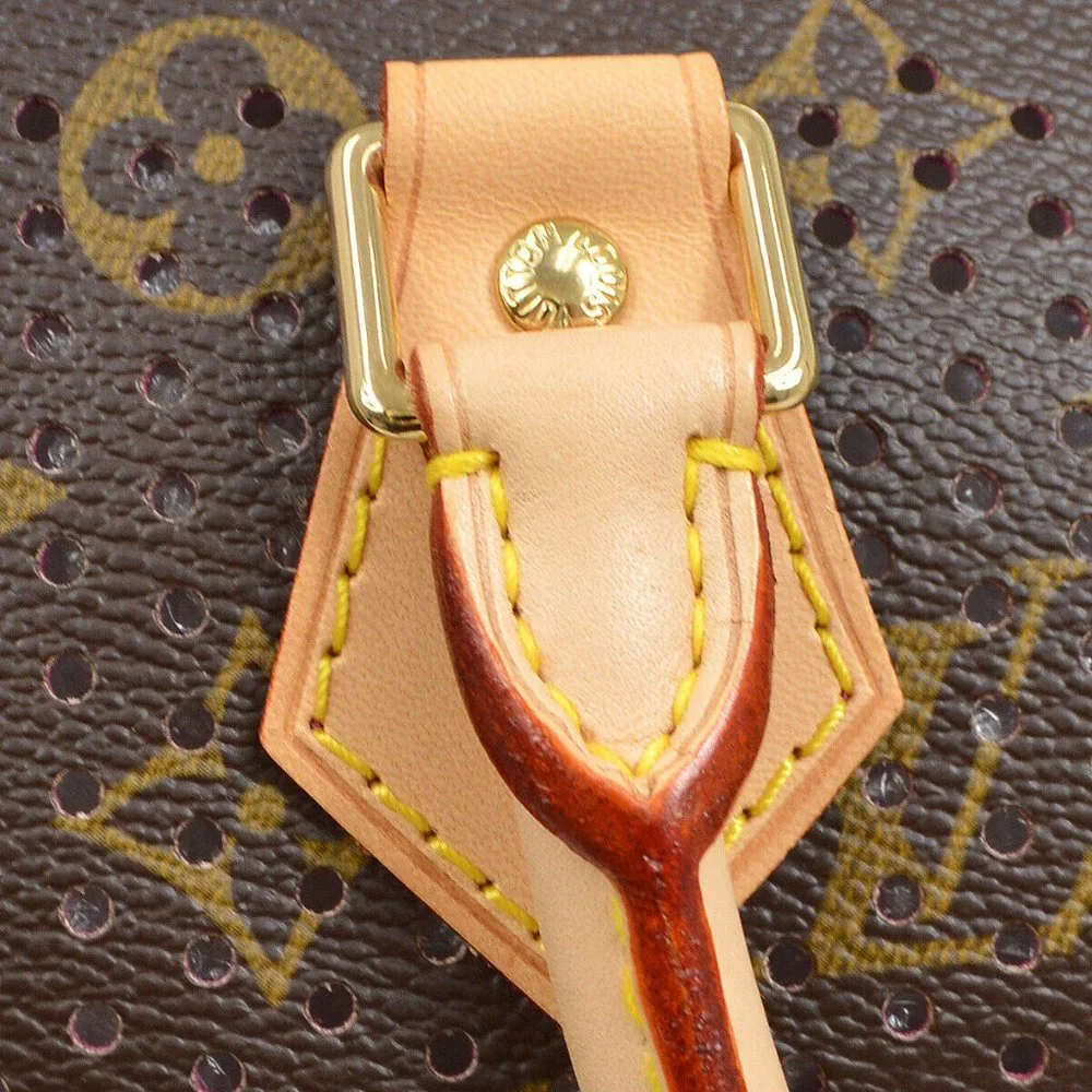 Auth LOUIS VUITTON SPEEDY 30 HAND BAG FUCHSIA MONOGRAM PERFO CANVAS - Picture 9 of 16